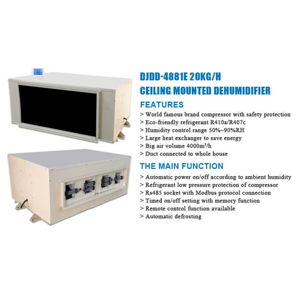 480L/D High Temperature Resistant Industrial Resistant Machine Greenhouse Swimming Pool Dehumidifier for Industry