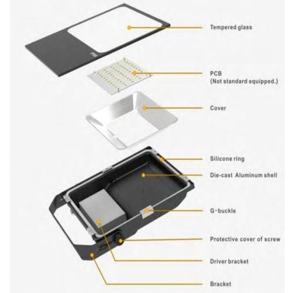 200W Outdoor LED Flood Lights  Chip Meanwell Driver Waterproof Led Flood Lights