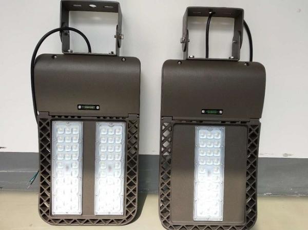 Trunnion Bracket Mount LED Shoebox Light , Fan - Shaped 150W Street Area Light Fixtures