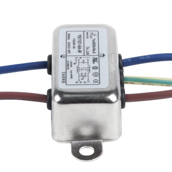 YB11E серия EMI фильтр 220V 6A однофазный фильтр питания для питания