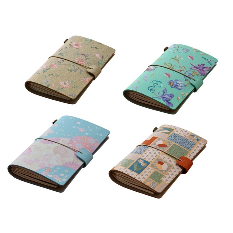 Personalized A6 PU Refillable Leather Notebook Travel Journal Detachable Portable