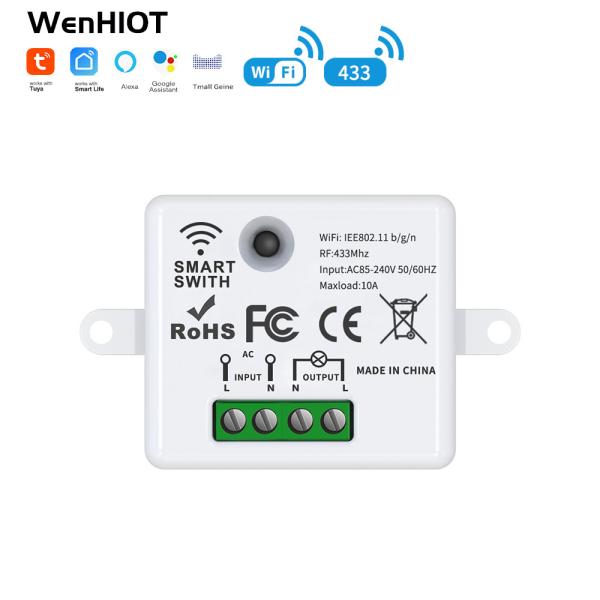 2.4GHz White Zigbee Touch Switch PC ABS Wifi Tuya Zigbee Communication Module