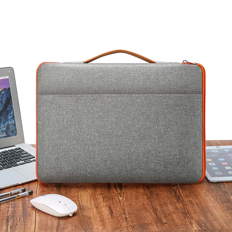 Handheld 13inch/14inch/15.6inch Women's Laptop Briefcase Bag PU Material Protective Sleeve Case Compatible with Apple Tablet Wholesale OEM/ODM/Private Label
