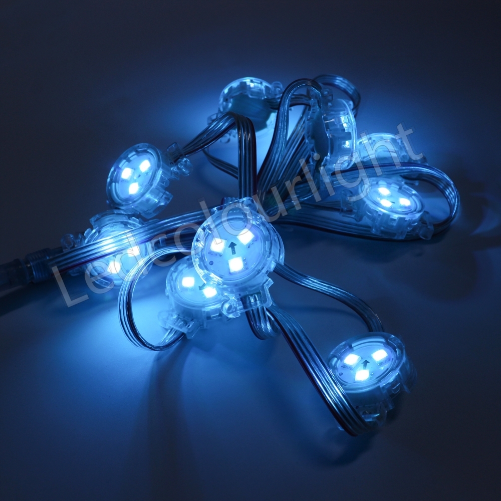 UCS2904 RGBW Control IP67 Waterproof 30mm Pixel Light 12V 24V Permanent Christmas Track Lights