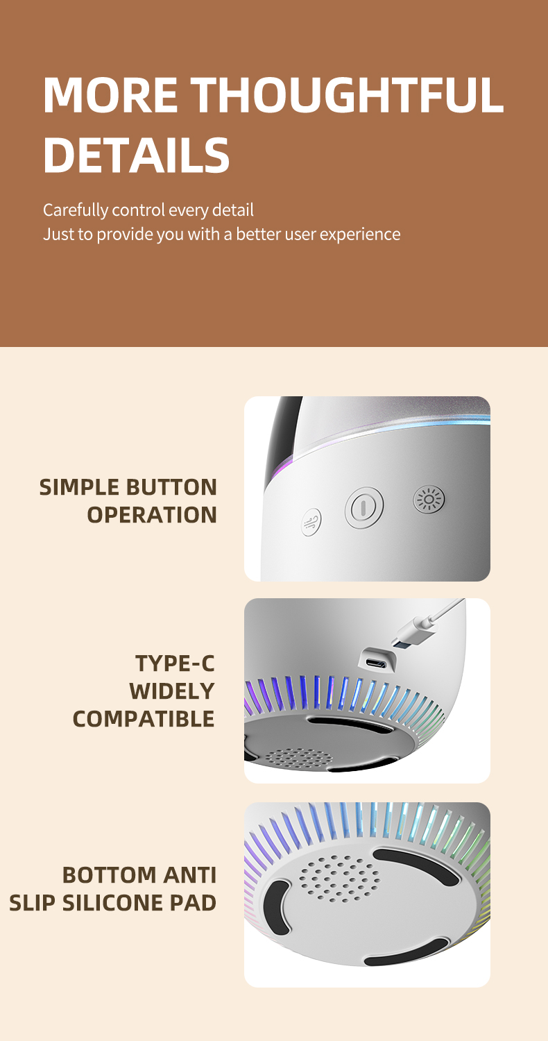 Factory Direct Essential Oil Ultrasonic Aroma Diffuser with 7 Color Changing LED Lights 200ml Tank for Home Office