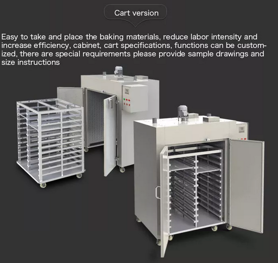 4-12KW High Power Industrial Drying Oven Forced Hot Air Circulation Tray Dryer Oven Machine