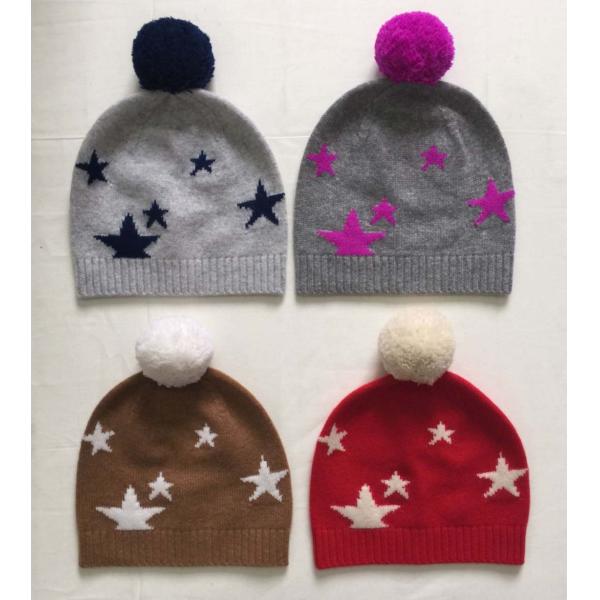 Soft Ladies Hat Scarf And Gloves Set , Female Cashmere Hat And Scarf Set