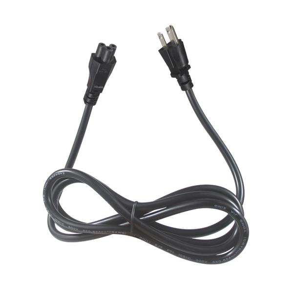 NEMA 5-15P to IEC C5 Power Cord 14AWG 250V 16A Black