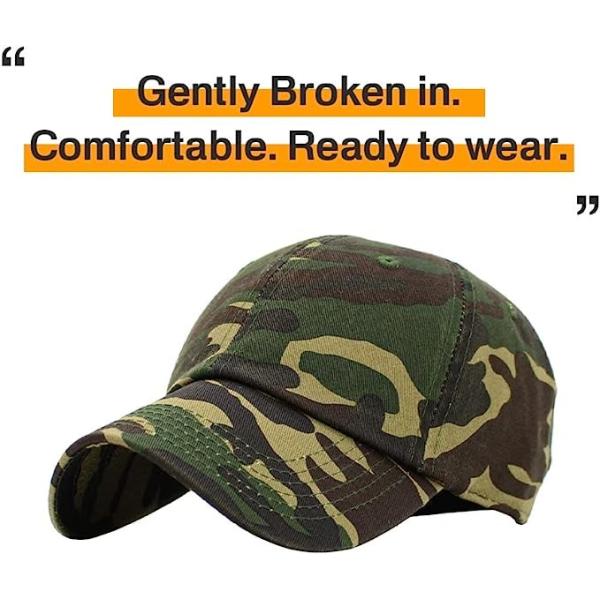 Profile Hat Baseball Cap Outdoor Camouflage Fishing Cap, Dad Hat Adjustable Unconstructed Plain Cap