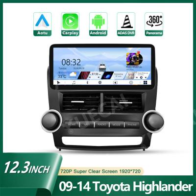 360 Camera Toyota Highlander Car DVD Player CarPlay Android Auto Toyota Head Unit