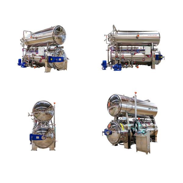 304 Stainless Steel Automatic Double Layer Water Immersion Food Autoclave Sterilizer