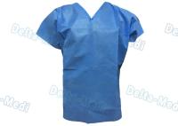 L'hôpital court de douille frottent des costumes, médecins Scrub Suit de collier de forme de v