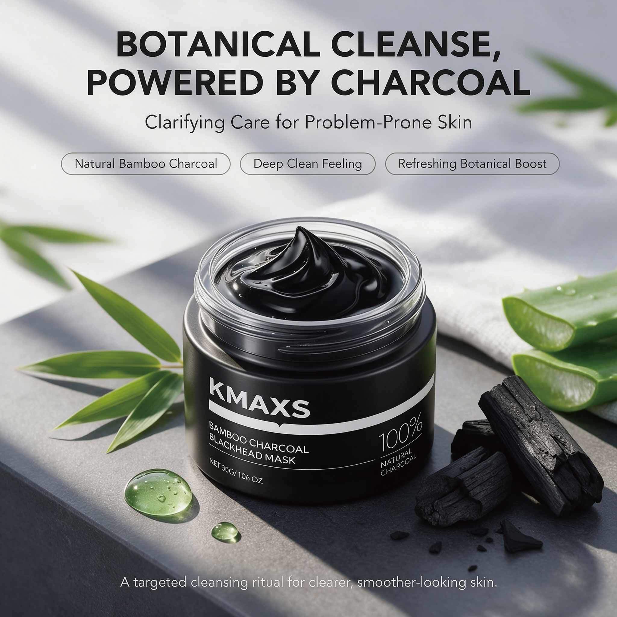 Charcoal Blackhead Clay Face Mask Pore Purifying Oil Control Problem Prone Skin OEM