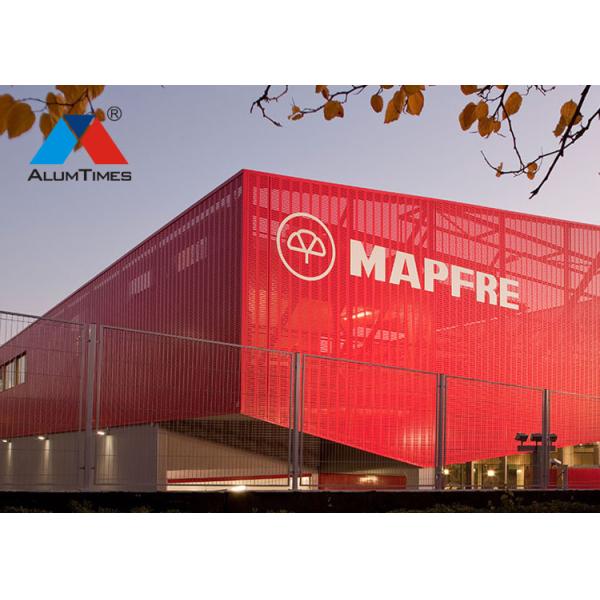 Lightweight Perforated Decorative Aluminium Screens For Office Hotel Indoor Decoration