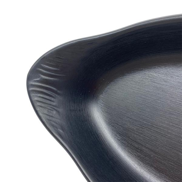 Oval Melamine Salad Plate Smooth Melamine Restaurant Dinnerware Matte