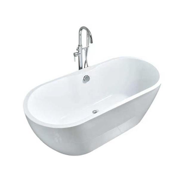 CE CUPC European Acrylic Freestanding Bathtub High Gloss Corner Soaking Tub