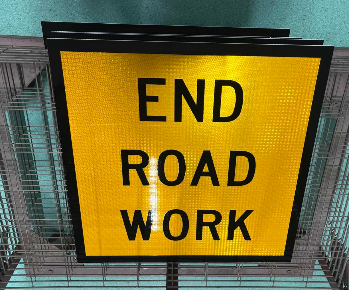 Australian Multi Message Frame Construction Signage Avery T6501 Reflective Traffic Sign Board