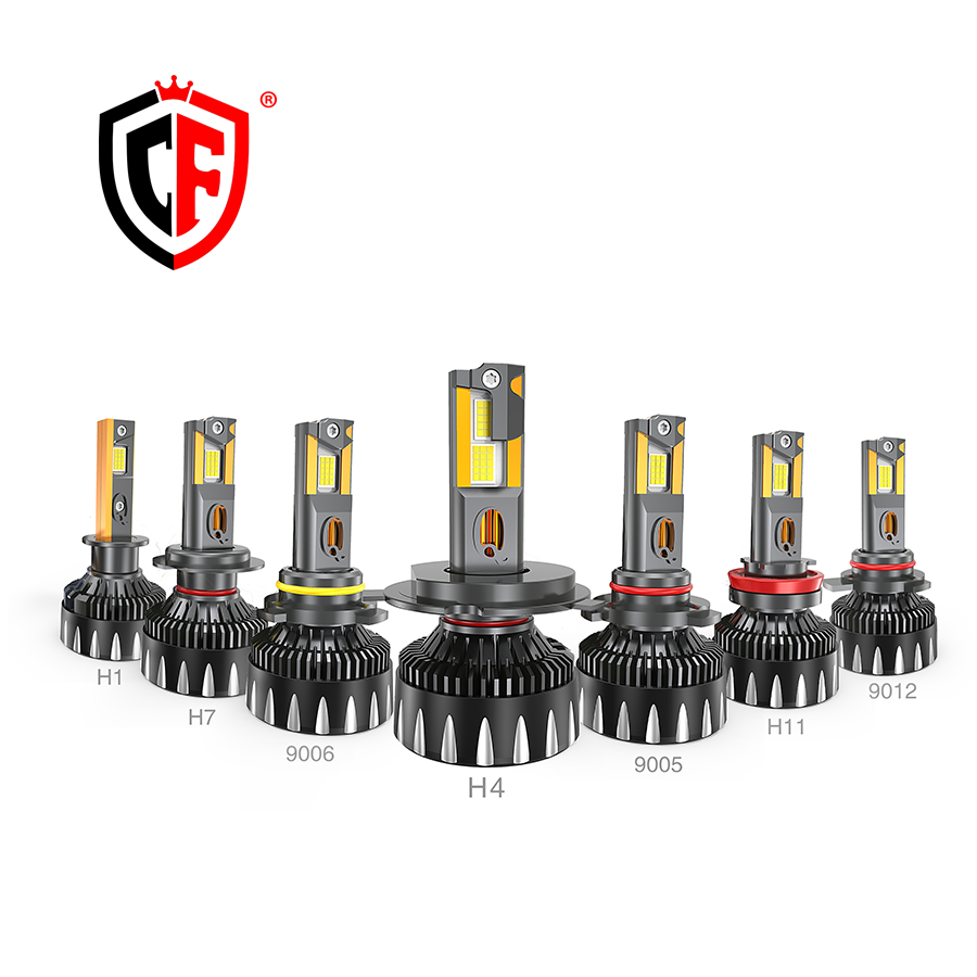 200W Ultra Bright Car LED Headlight With 8 Copper Tubes High Low Beam 18000LM IP67