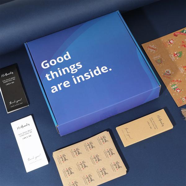 Перерабатываемый пользовательский логотип гофрированный почтовый ящик для ежемесячной подписки