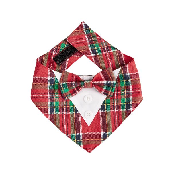 Cute Dog Cat Christmas Bandana Triangle Bibs, Festive Holiday Party Costume For Puppy Pets