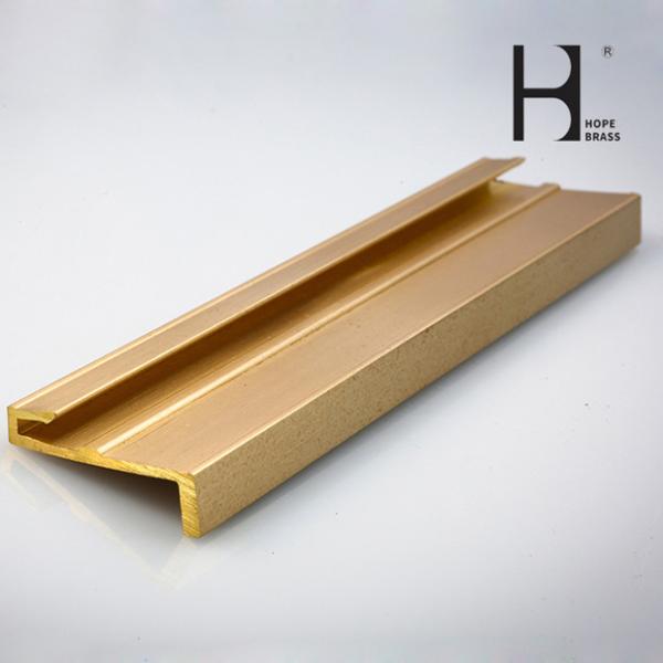 Popular Rustproof H T Shapes Brass Extruding Profiles L Angle Copper Alloy Profiles Bars ODM Chinese Manufacturer