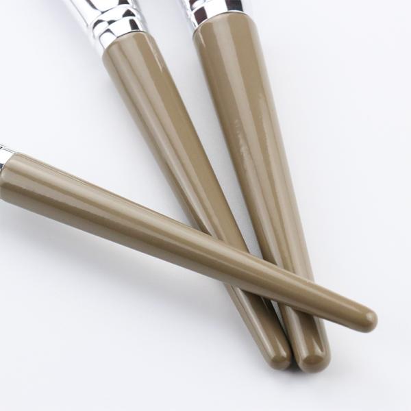 Grey Makeup Brush Set Of Eight Fine Synthetic Hair Cruelty Free