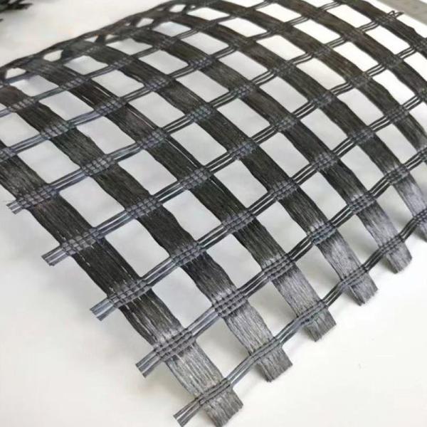 Soil Stabilization Warp Knitting Polyester Biaxial Geogrid Reinforcement for Civil Engineering