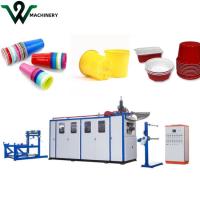 11KW de potencia de calefacción Máquina de fabricación de macetas de plástico totalmente automática para la producción de tazas de plástico y pasteles