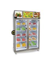 Máquina de venda automática esperta congelada do refrigerador do ovo do alimento em mercado 2não pilotado do mícron