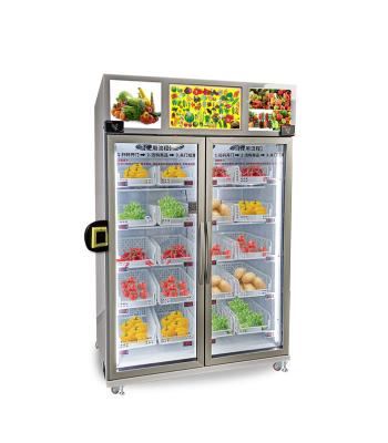Máquina de venda automática esperta congelada do refrigerador do ovo do alimento em mercado 2não pilotado do mícron