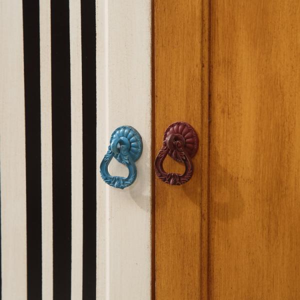 6 Drawer Vertical NC Painting Solid Wood Storage Cabinet Family Room Furniture