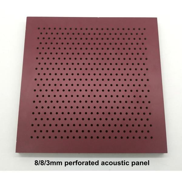 3mm Hole Ceiling Tiles PVDF Solid Powder Coating Aluminum Perforated Acoustic Panels