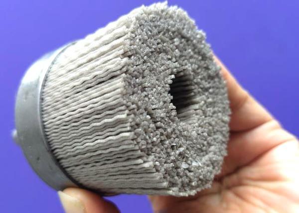 Rough Finish Aluminium Oxide Disc Sanding Brushes 65MM OD with Shank for Flat Surfaces