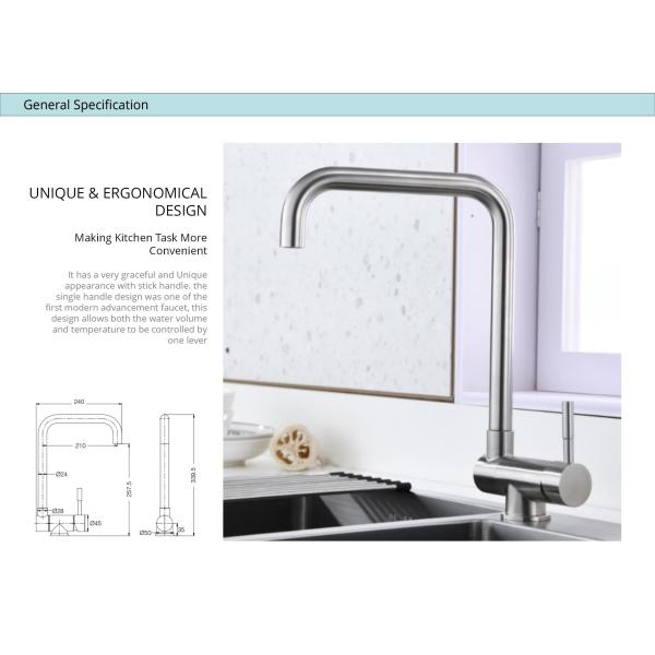 Горячая холодная створка раковины RV патрона кран IPX5 Адвокатуры воды керамическая вниз с кран