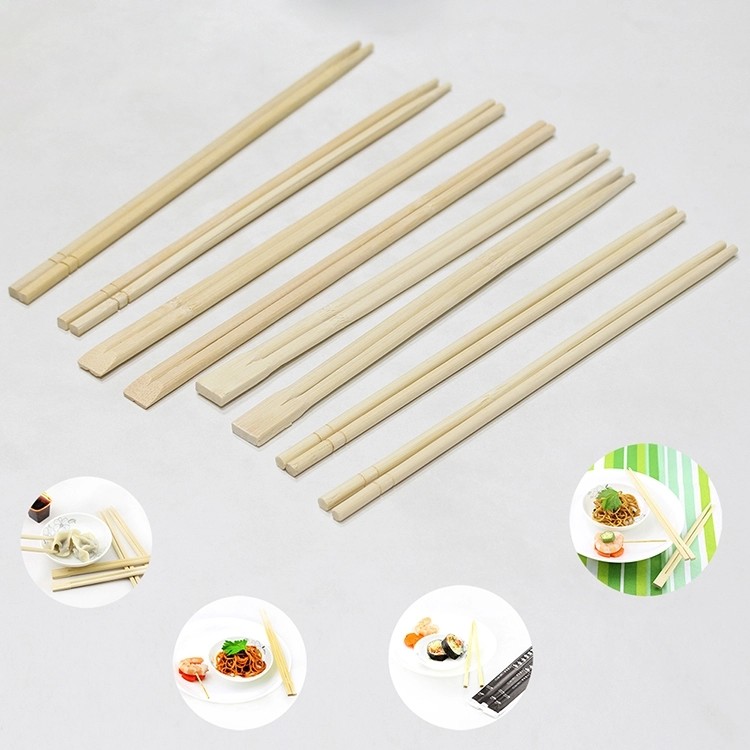 21CM -24CM ДУБЛИРУЮТ палочки Dispossiable бамбуковые с половинной бумагой в оболочке для китайской еды