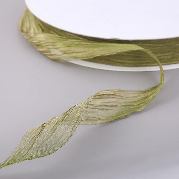 Подарочная упаковка 25 мм Органза лента Корея 2,5 см Прочная проволочная лента