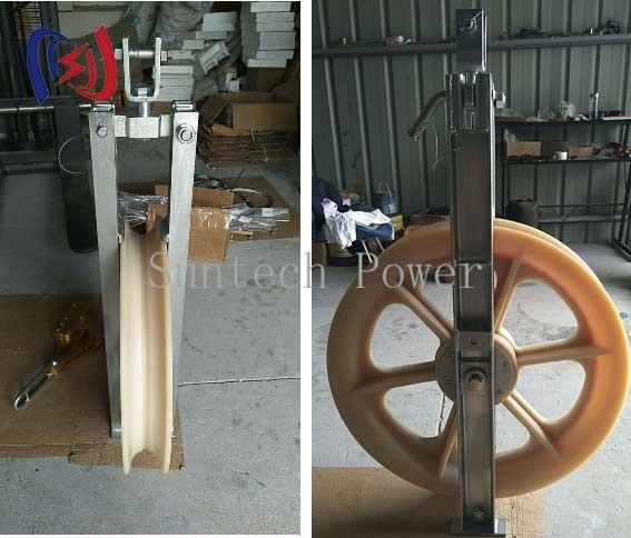 27 - 50 kg OPGW équipement de cordonnage câble bloc de cordonnage en nylon