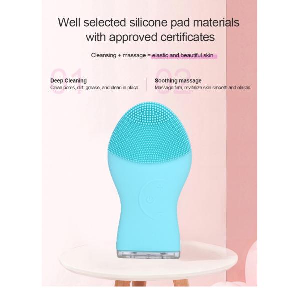 Portable Mini Electric Silicone Facial Cleanser Waterproof Ipx7