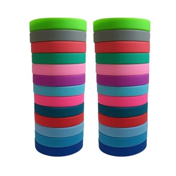 Moulding Service Customizable Debossed Color Filled Silicone Wristband with Logo