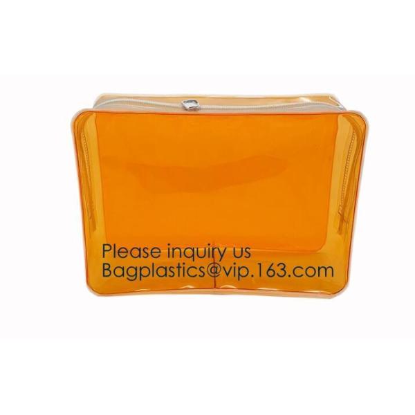 Makeup Bag Cosmetic Bag Travel Toiletry Bag Waterproof Makeup Zipper Portable Transparent Pouch Set - Black, bagease pac