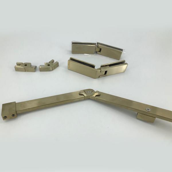 SUS304 Stainless Steel Casting Bathroom Glass Door Hinges High accuracy