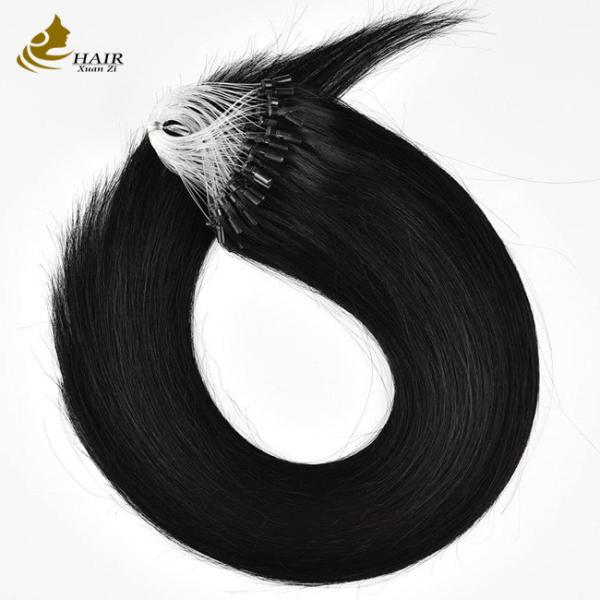 Straight Pre Bonded Nano Human Hair Extensions Microrings Extensions OEM