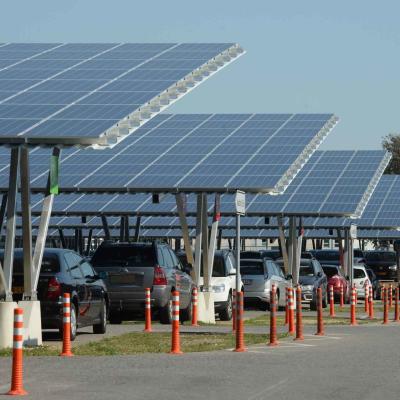 Sistemas solares do Carport à terra da montagem com cor natural 10 ângulo de inclinação 15 20 30
