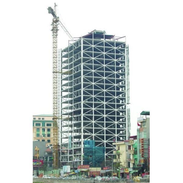 Multi Story Commercial Metal Buildings Prefabricated Steel Frame Building Custom Design