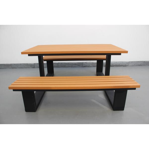 Рециклированный пластиковый деревянный пикник столик и скамейка для открытого воздуха