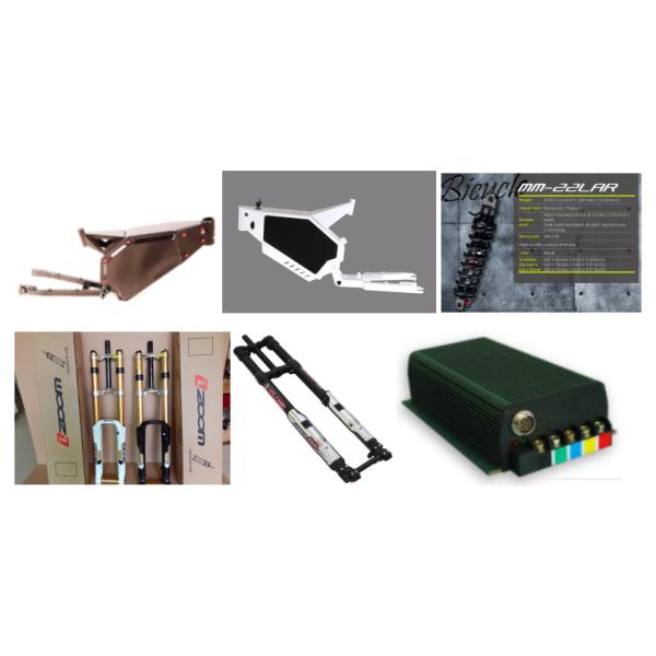 72v 5kw Rear Motor Electric Bike Kit / Motorcycle Set With Lithium Battery