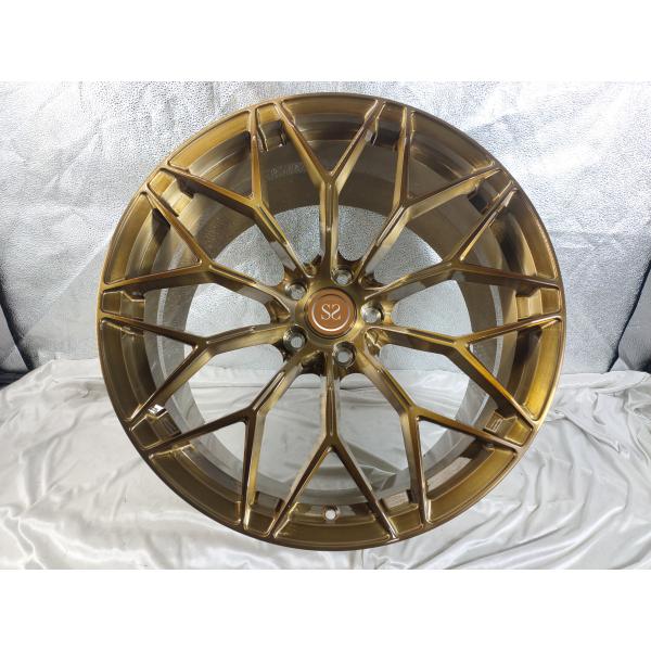Brushed Bronze Monoblock 21 Inch Forged Wheel For Ferrari 458 1 Piece Alloy Rims