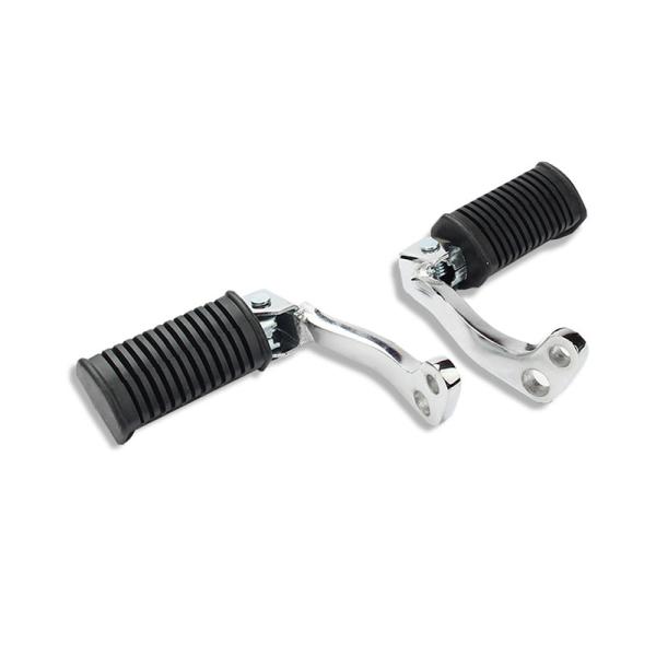GN125 Motorcycle Front Footrest Parts Aluminum Rubber Wide Foot Pegs For Distribution