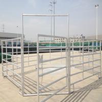 Cercas de caballo de acero galvanizado para el ganado Cercas de corral de metal de tubo redondo