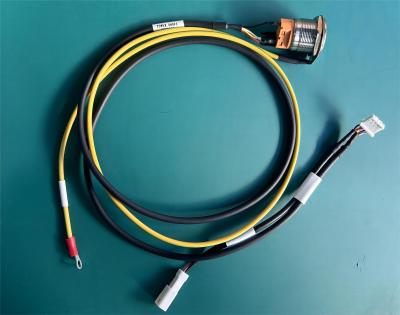 Pdu Switch Machine Key Cable Wire Harness 24V Amarelo Verde 800mm